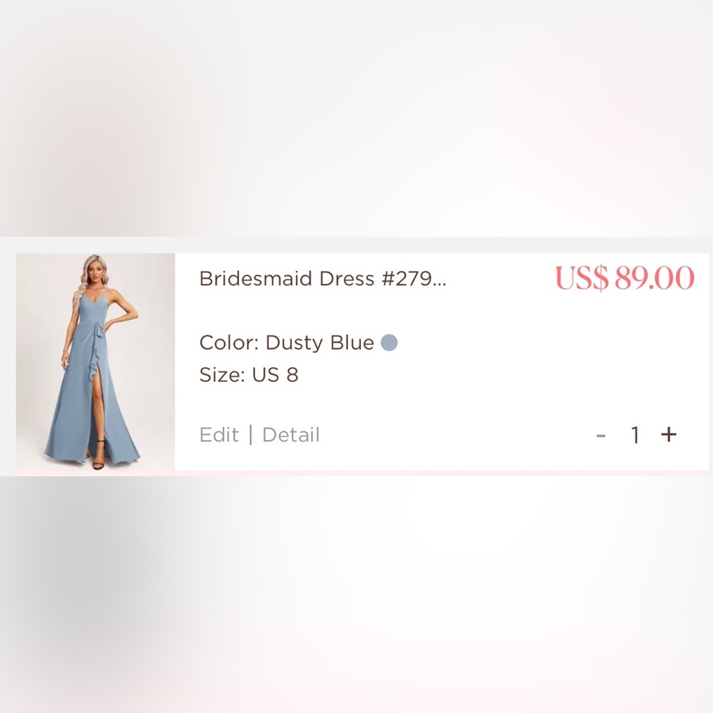 Never worn bridesmaids dress